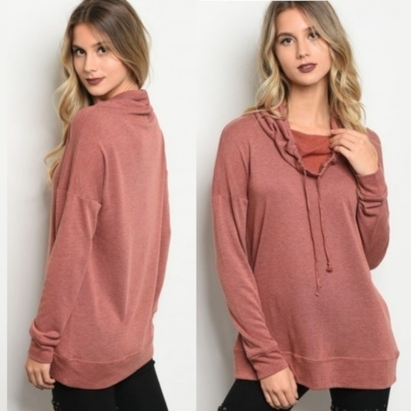 Sweaters - *5for25* Rust Cowl Neck Sweater